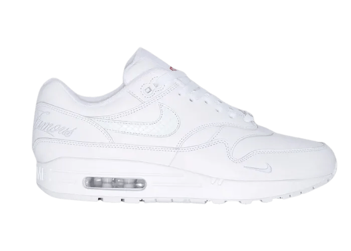 Supreme × Nike Air Max 1 '87 SP \"White Buy Size 11.5 - Nike Supreme x Air Max 1 '87 SP Triple White